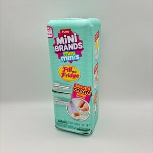 Mini Brands Minis Fill the Fridge Light Up REFRIGERATOR Playset, Blind Surprise